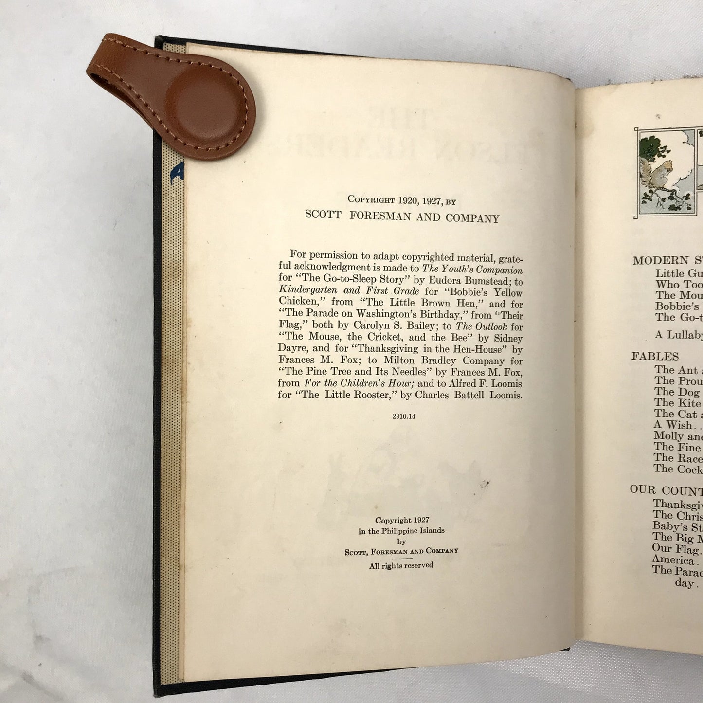 The Elson Readers Book One Illustrated Hardcover Book by William H. Elson 1927