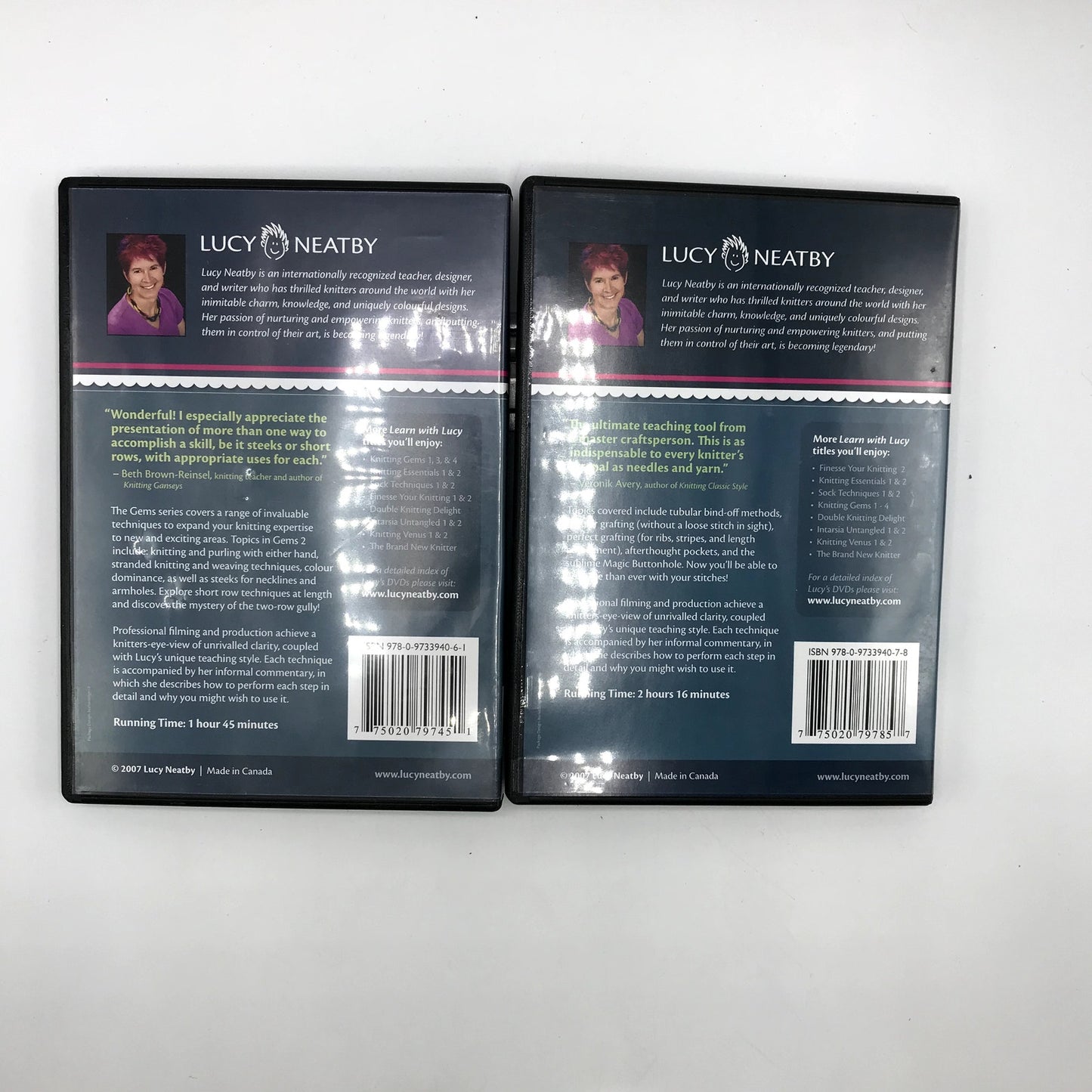 Finesse Your Knitting 1 & Knitting Gems 2 The Learn with Lucy Series 2 DVDs 2007