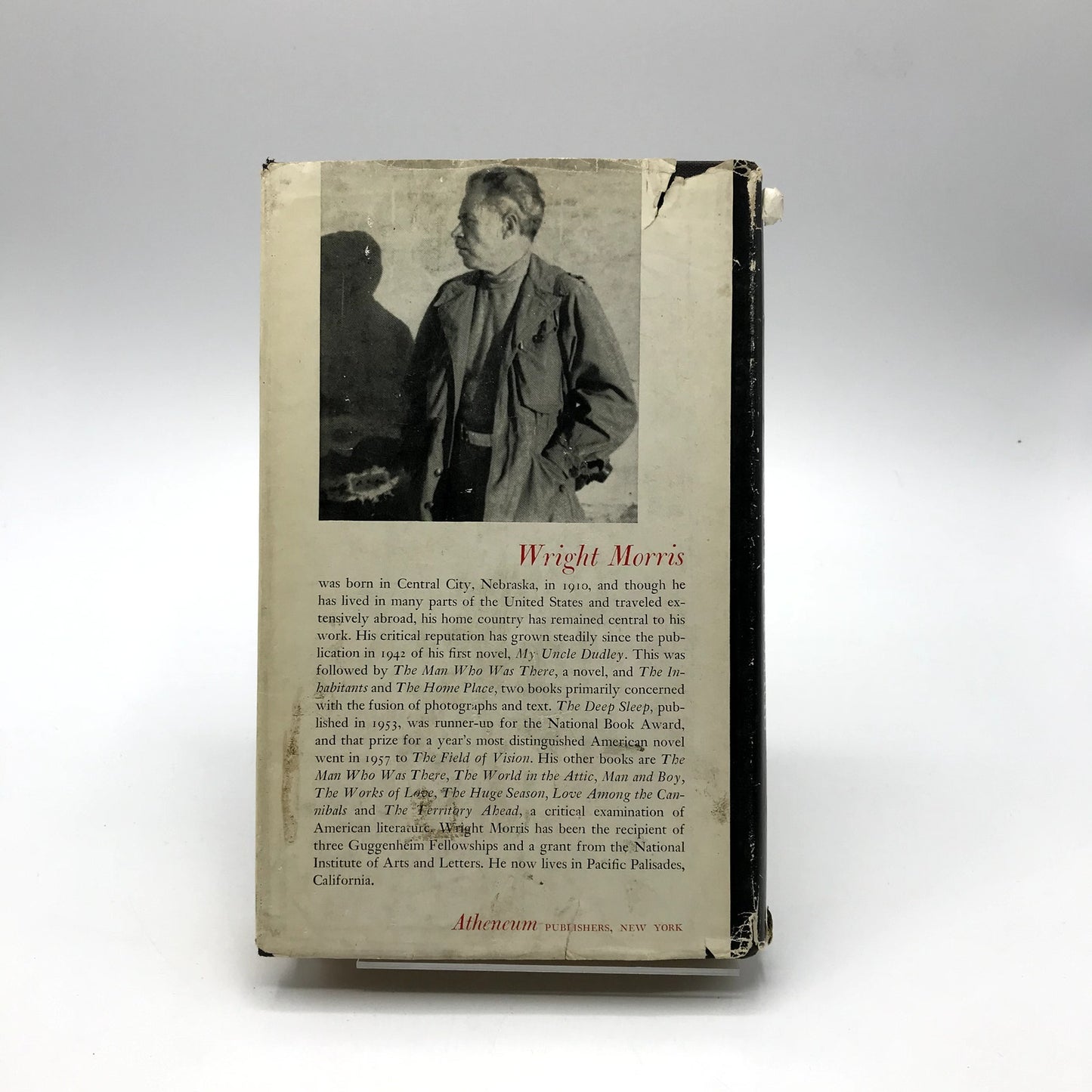 Ceremony In Lone Tree Hardcover Novel by Wright Morris First Edition 1960