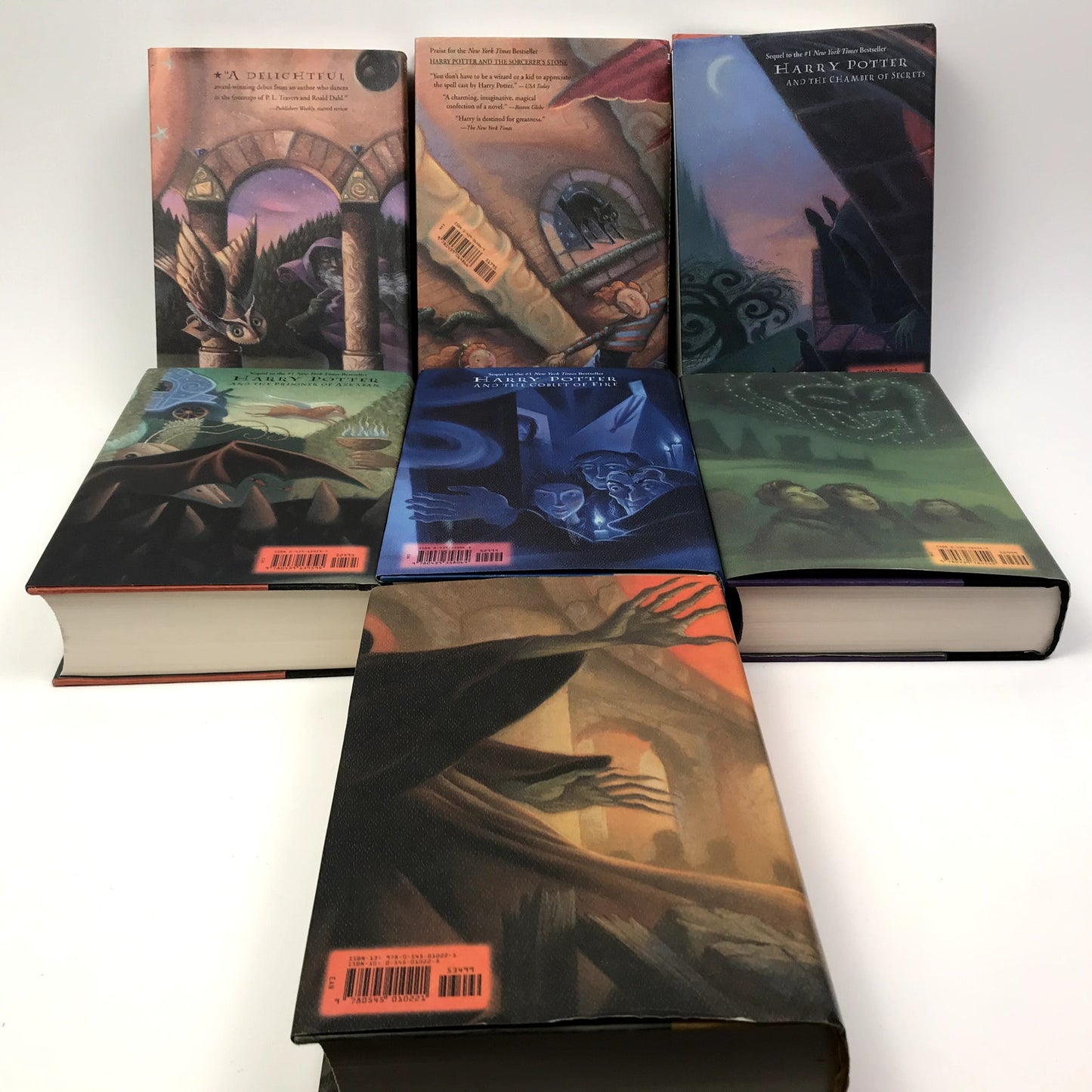 Harry Potter Complete 7 Book Set by J. K. Rowling Hardcover Novels Fantasy Magic