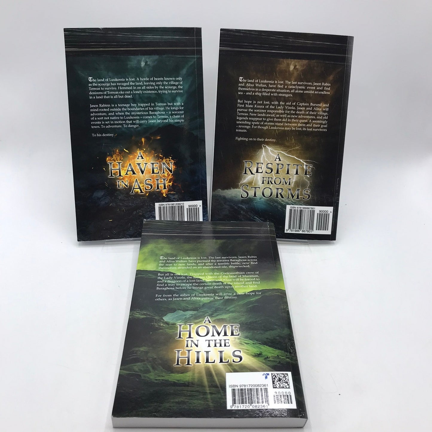 Ashes of Luukessia Trilogy Robert J Crane Michael Winstone Epic Fantasy Complete