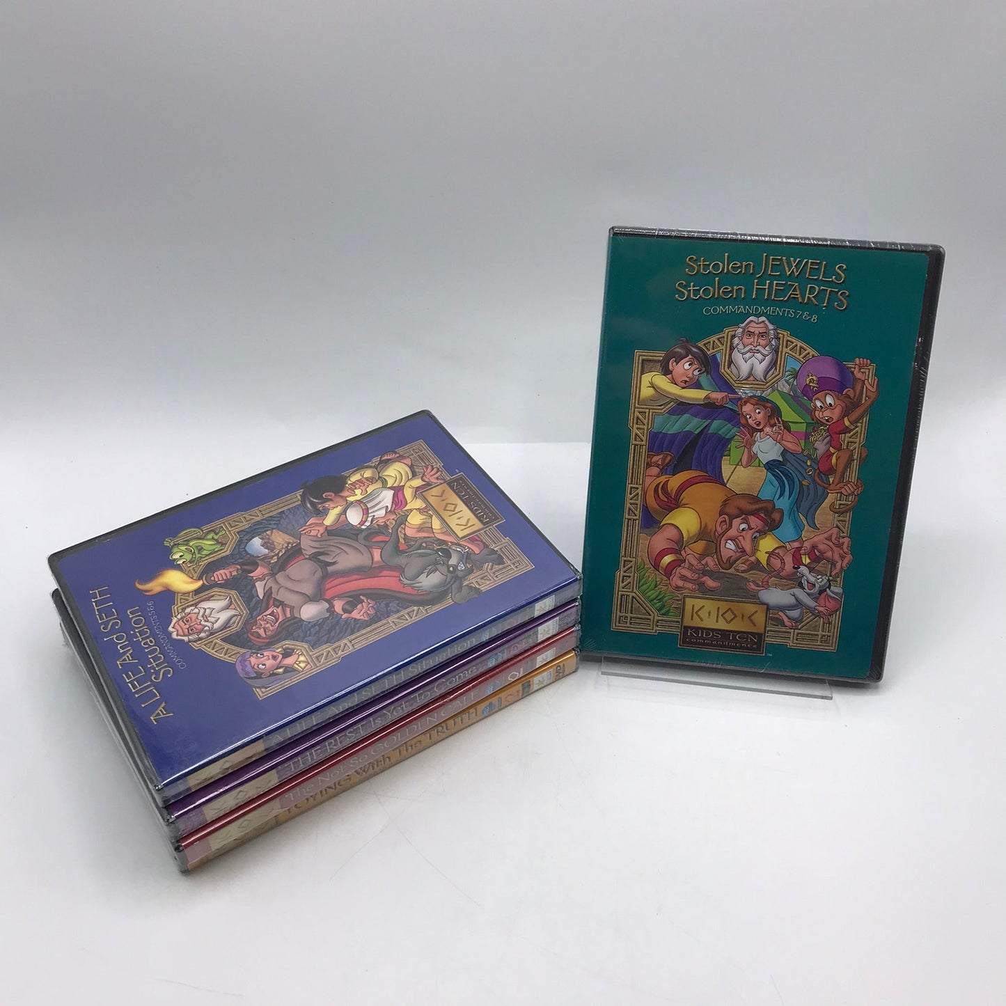 Kids Ten Commandments Set of 5 DVDs NEST Christian Bible Stories Homeschool