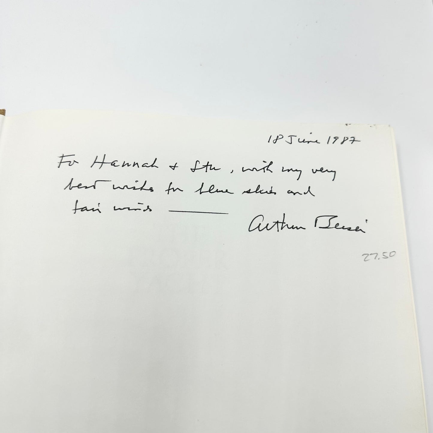 The Proper Yacht by Arthur Beiser 1978 Signed English Hardcover 2nd Edition Book