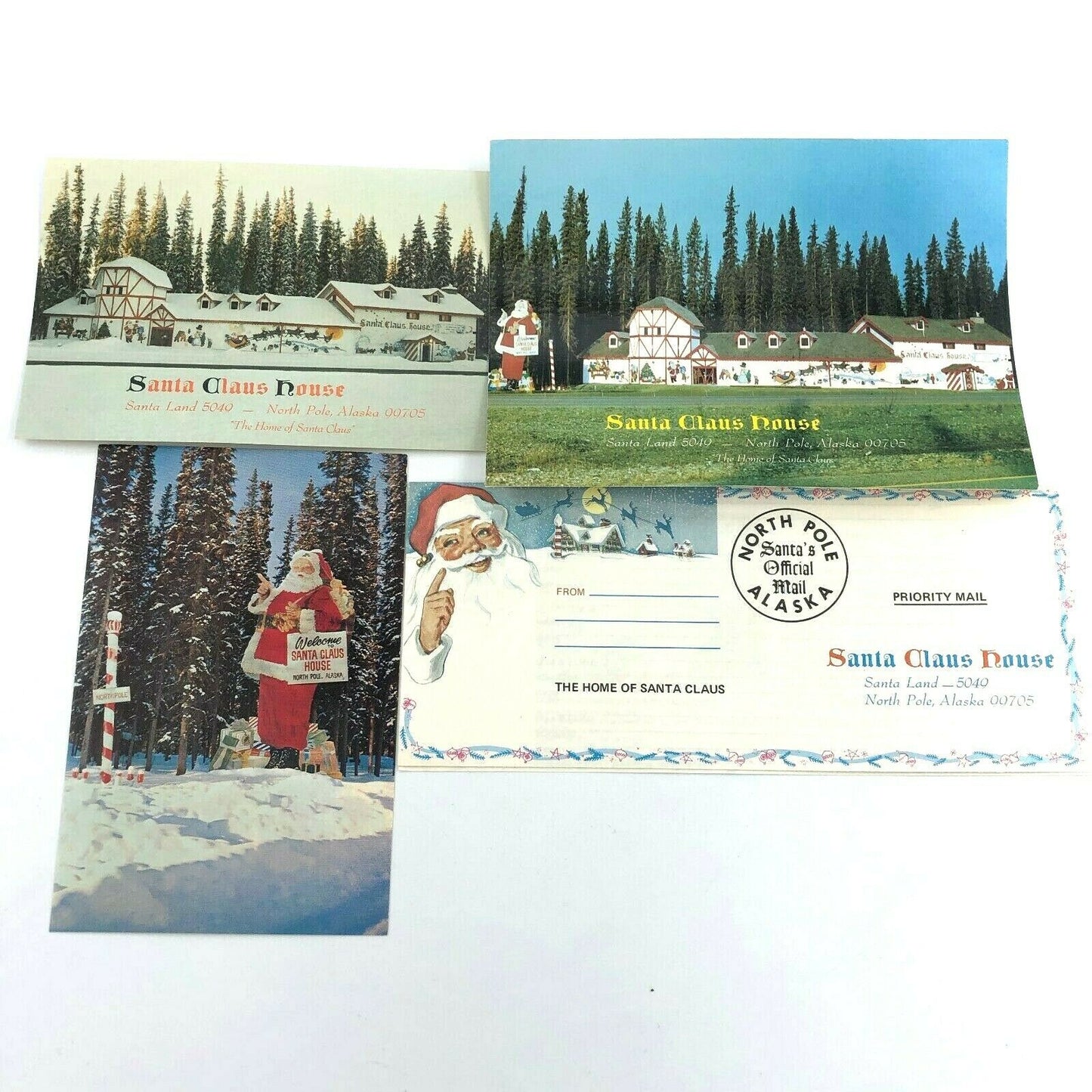The Santa Claus House Postcards and Santa's Official Mail Letter