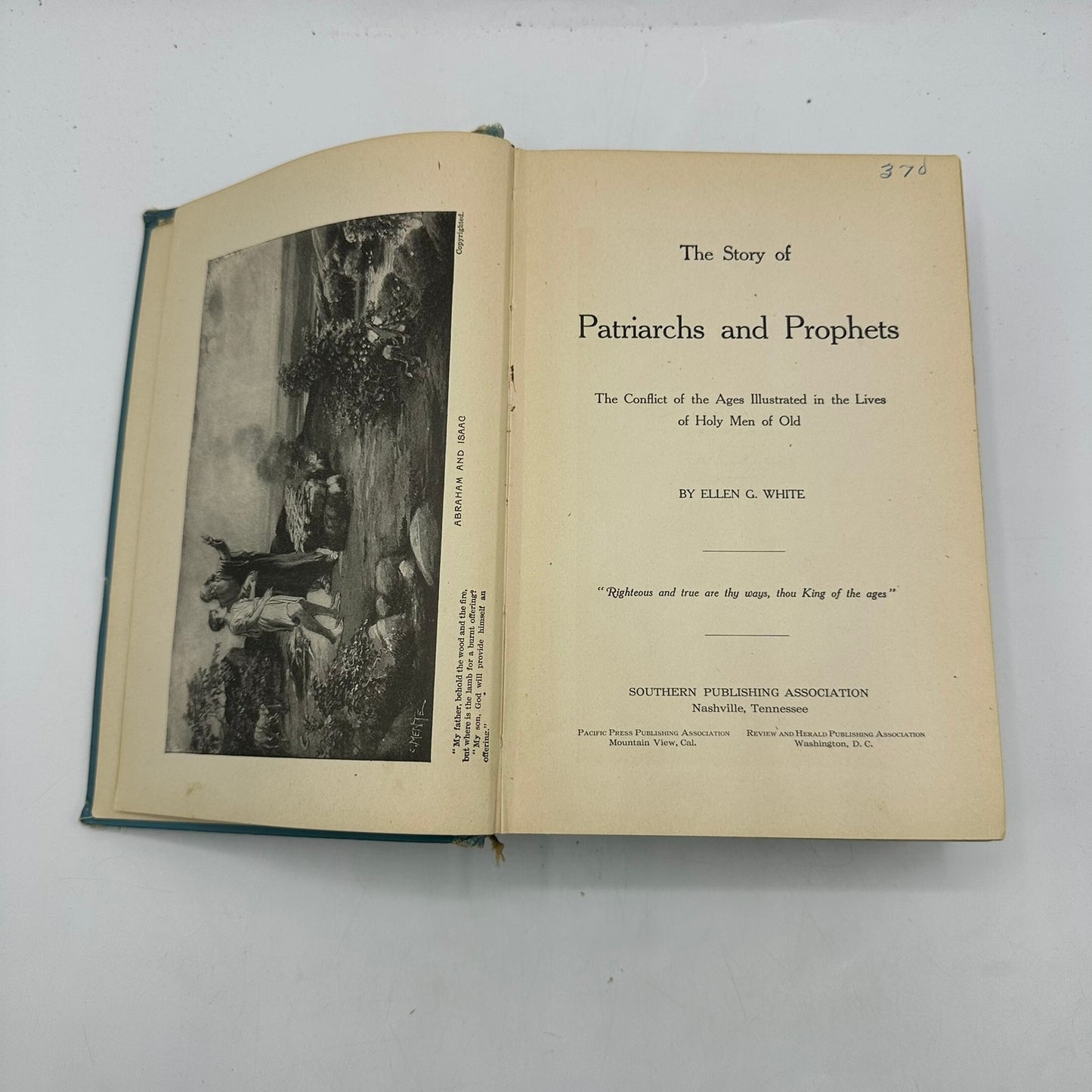 The Story of Patriarchs and Prophets Ellen G White History Religious Spiritual