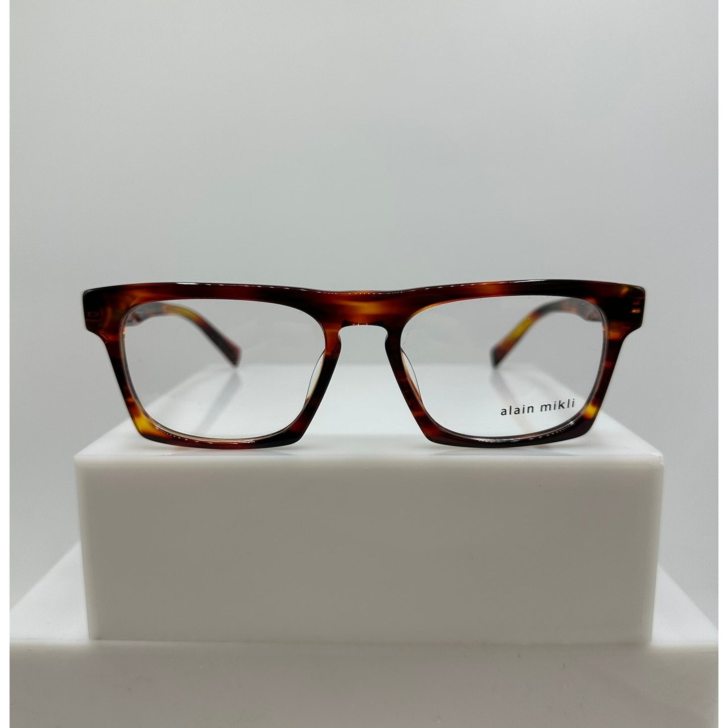 Alain Mikli N° 861 A03099 010 Havana Black Brown Unisex Rectangular 54-18-145