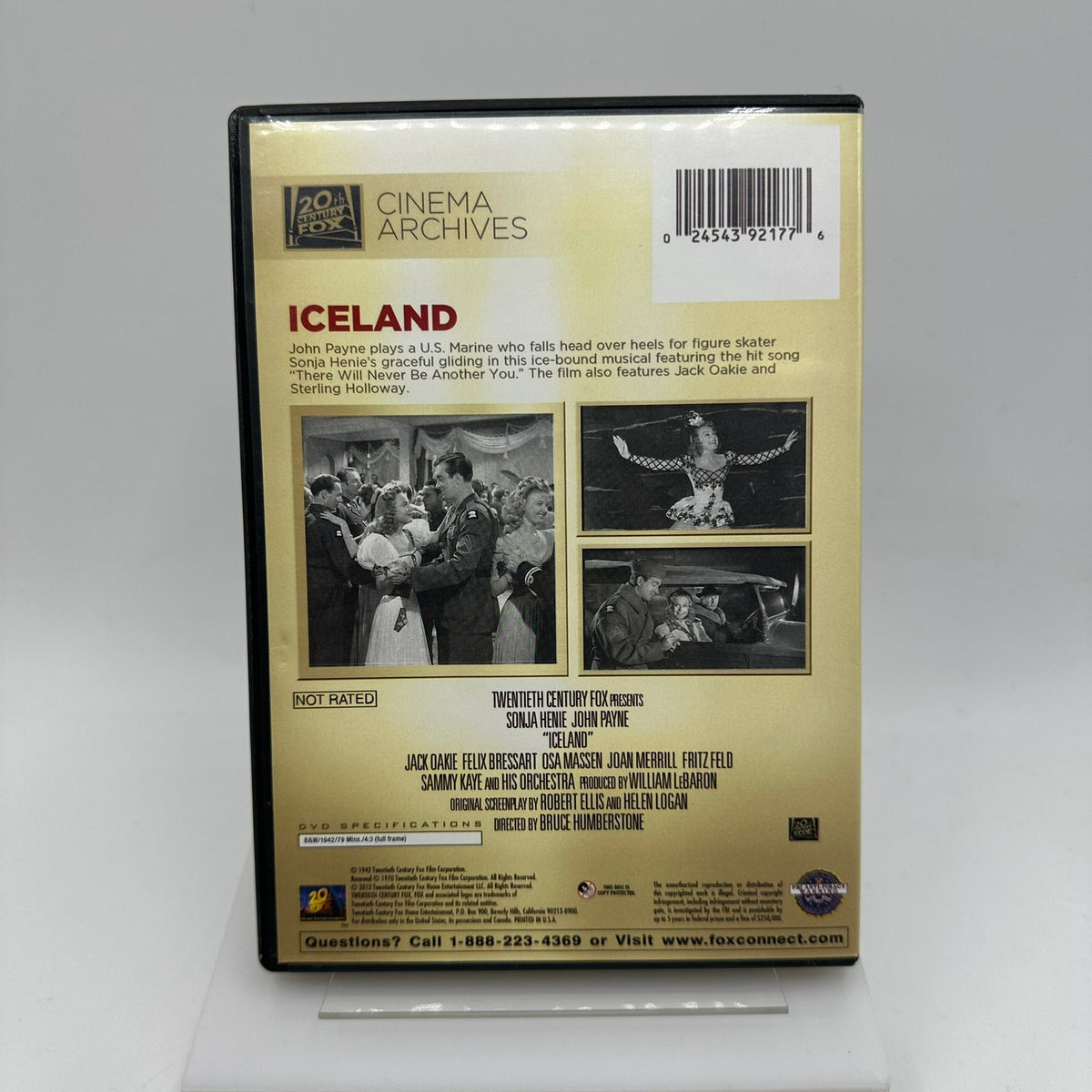 Iceland 20th Century Studios Musical Comedy Video Theme Romance NTSC DVD Disc