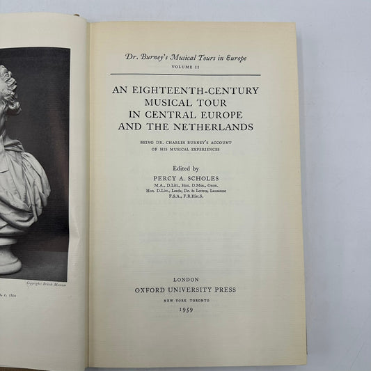 Dr Burneys Musical Tours in Europe Volume II Historical Autobiography 1959