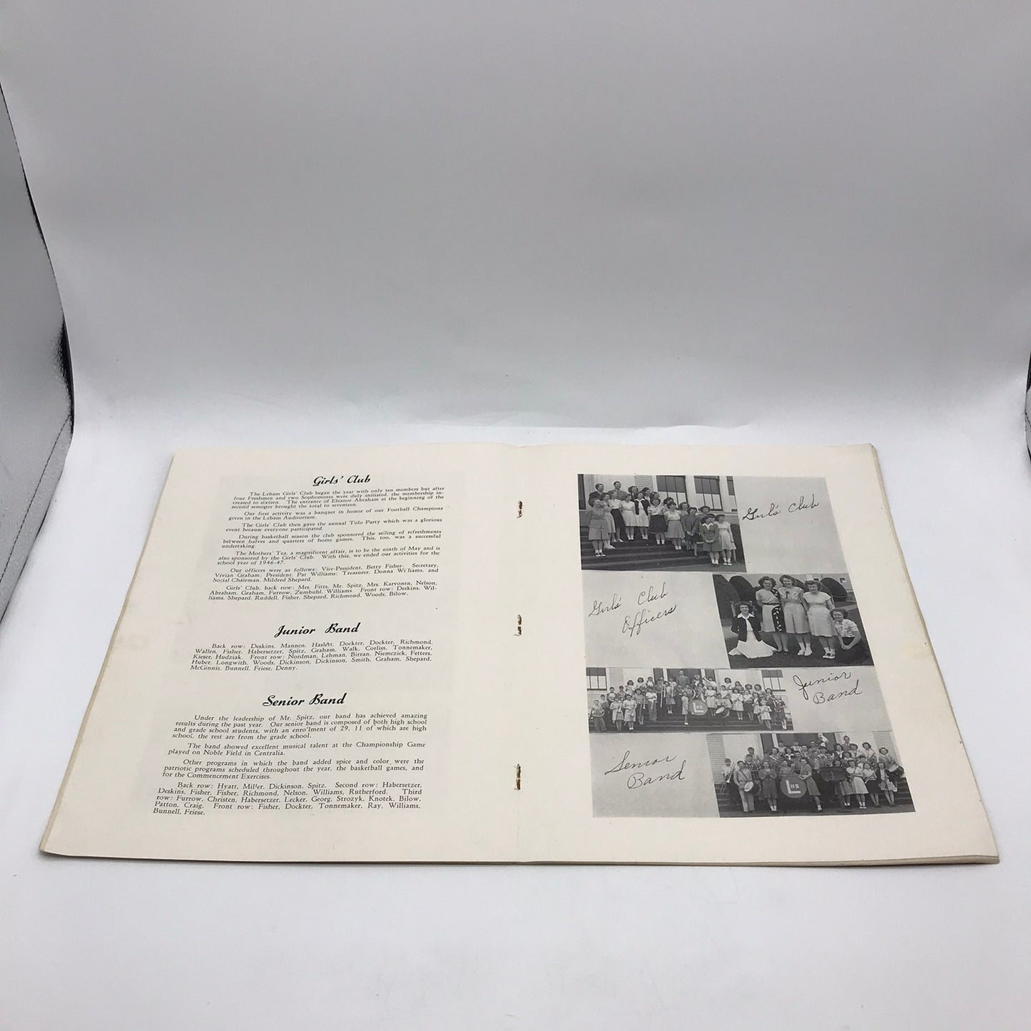 Le-Fran Log 1947 Lebam High School Yearbook Washington Photography Memorabilia