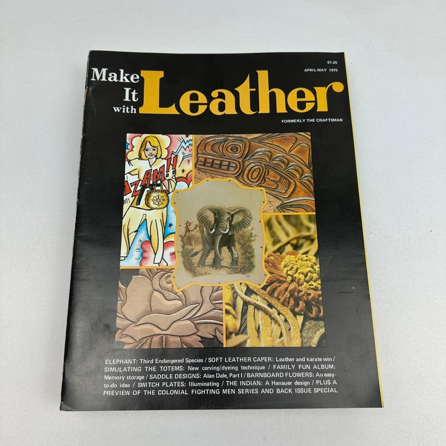 Make It with Leather Magazine April-May 1975 Tandy Leather Craftsman Vintage