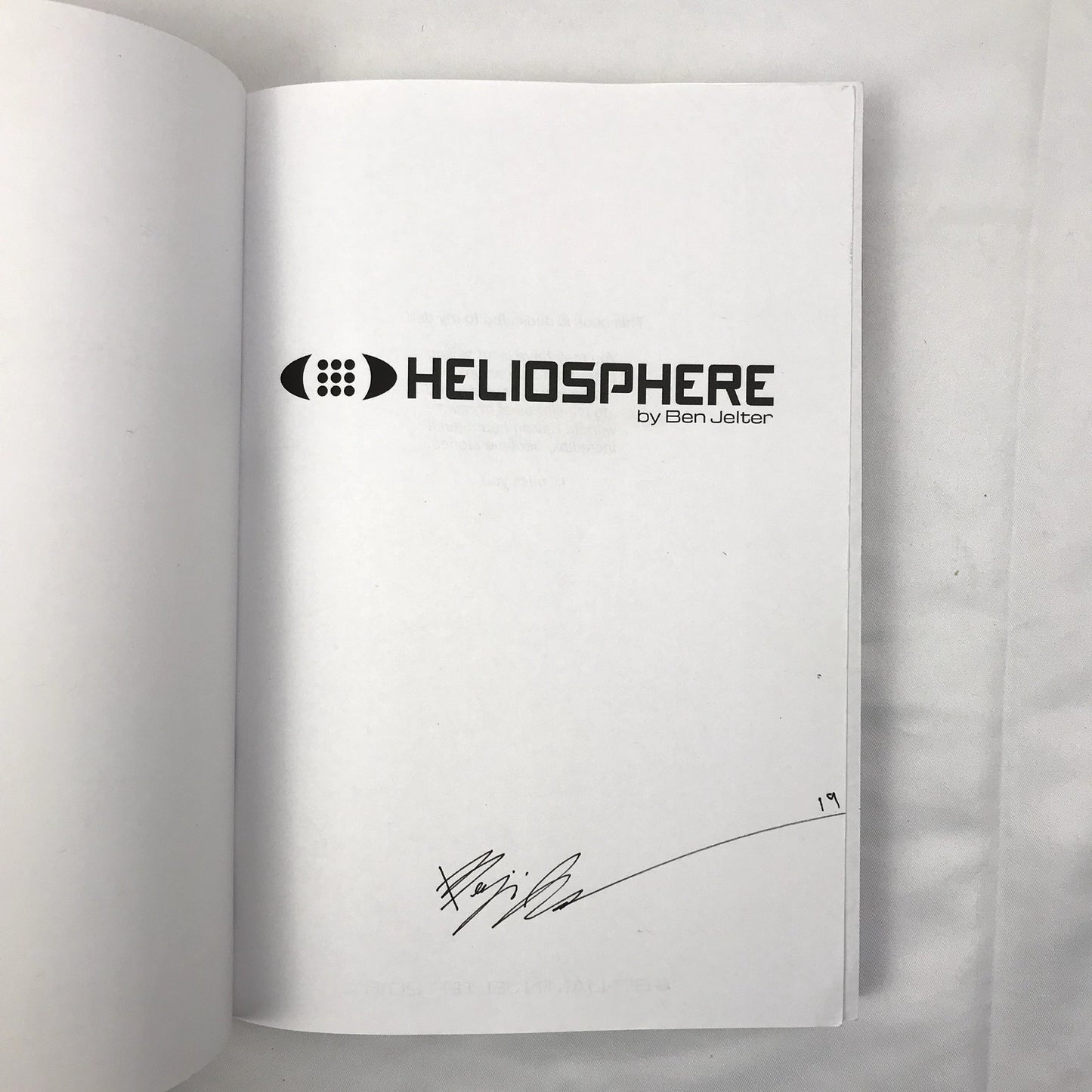 Heliosphere: Future Shock by Benjamin Jelter Illustrated Signed Paperback 2016
