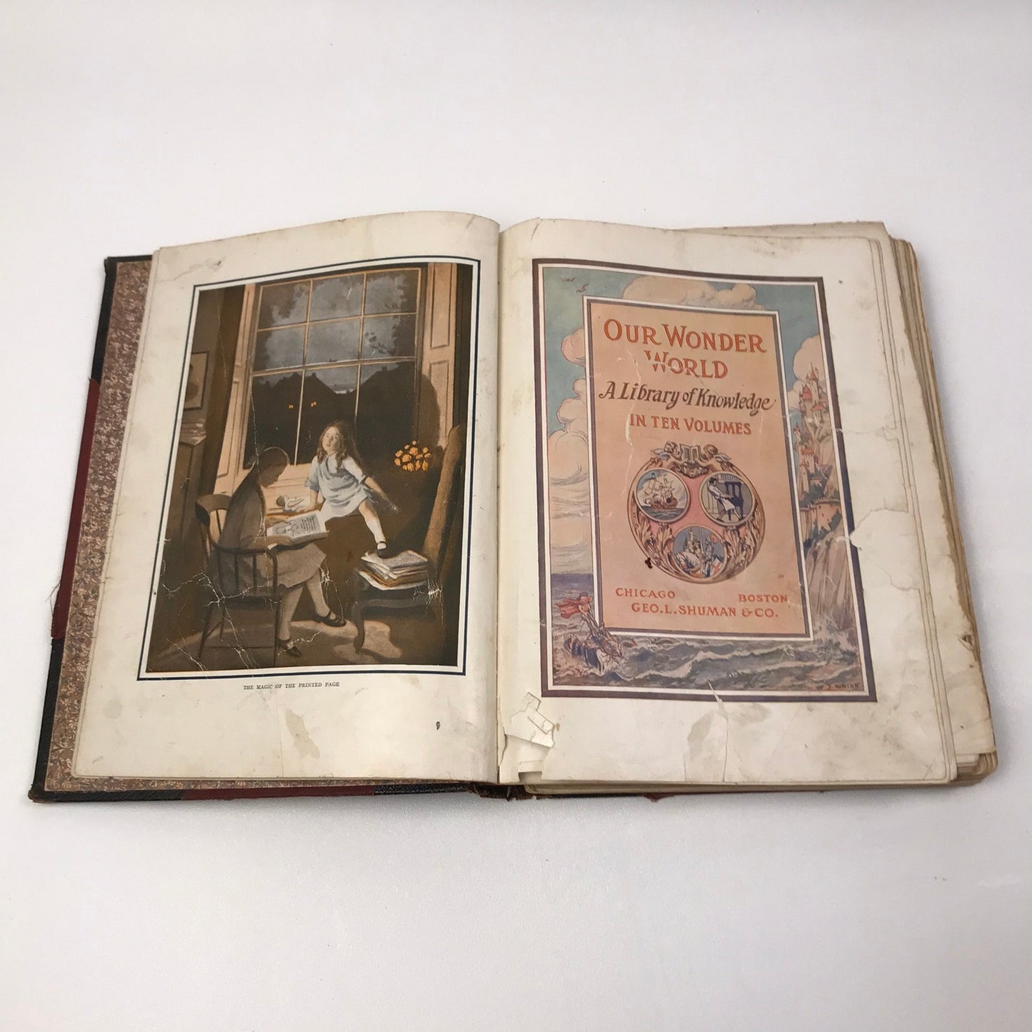 Our Wonder World A Library of Knowledge Complete 10 Volume Encyclopedia Set 1918