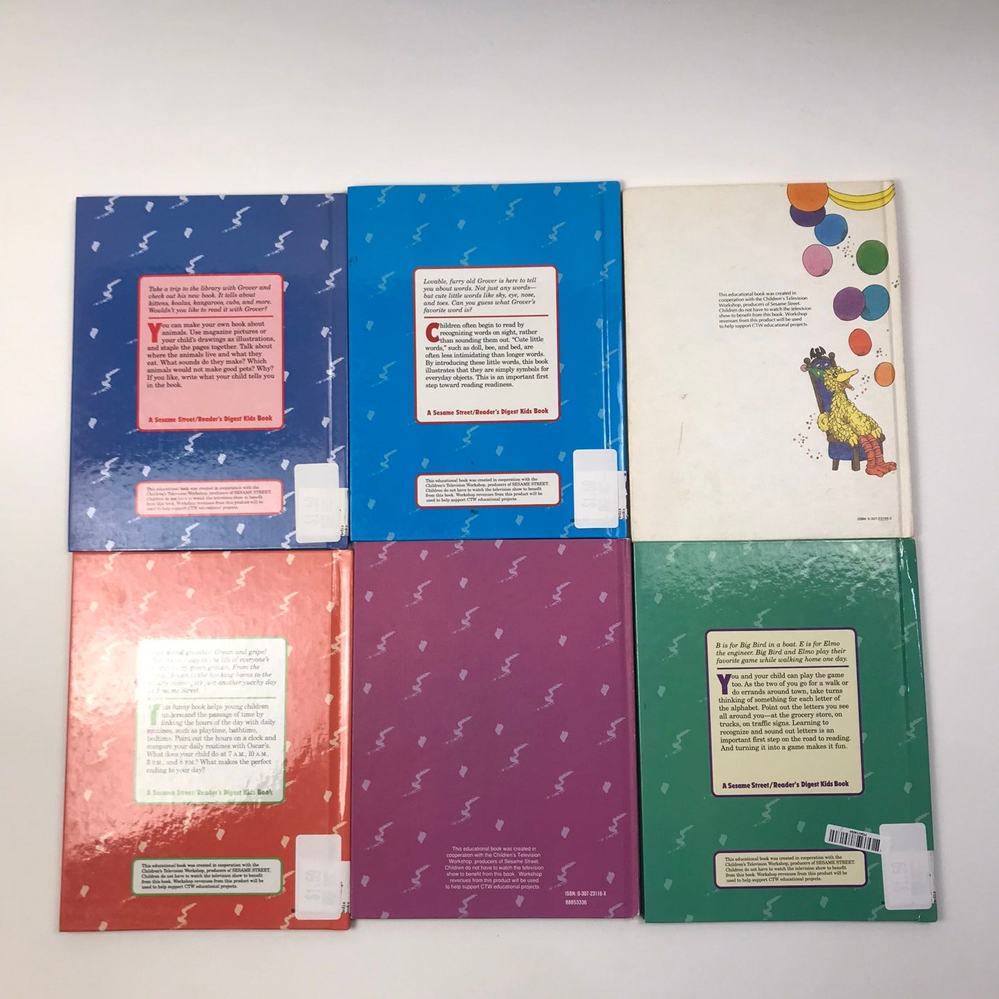 Sesame Street Book Club Lot of 30 Bert Ernie Grover Big Bird Childrens Stories