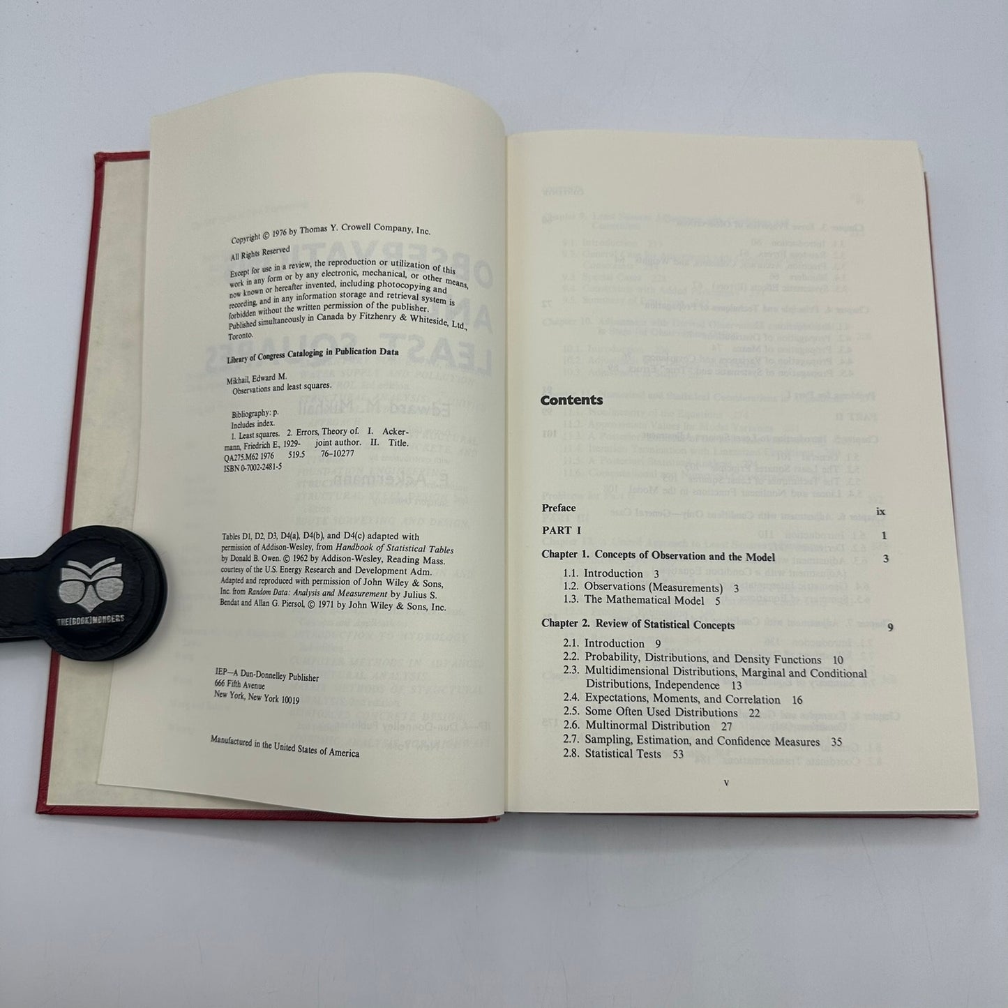 Observations and Least Squares Edward M Mikhail Technical Statistics Probability