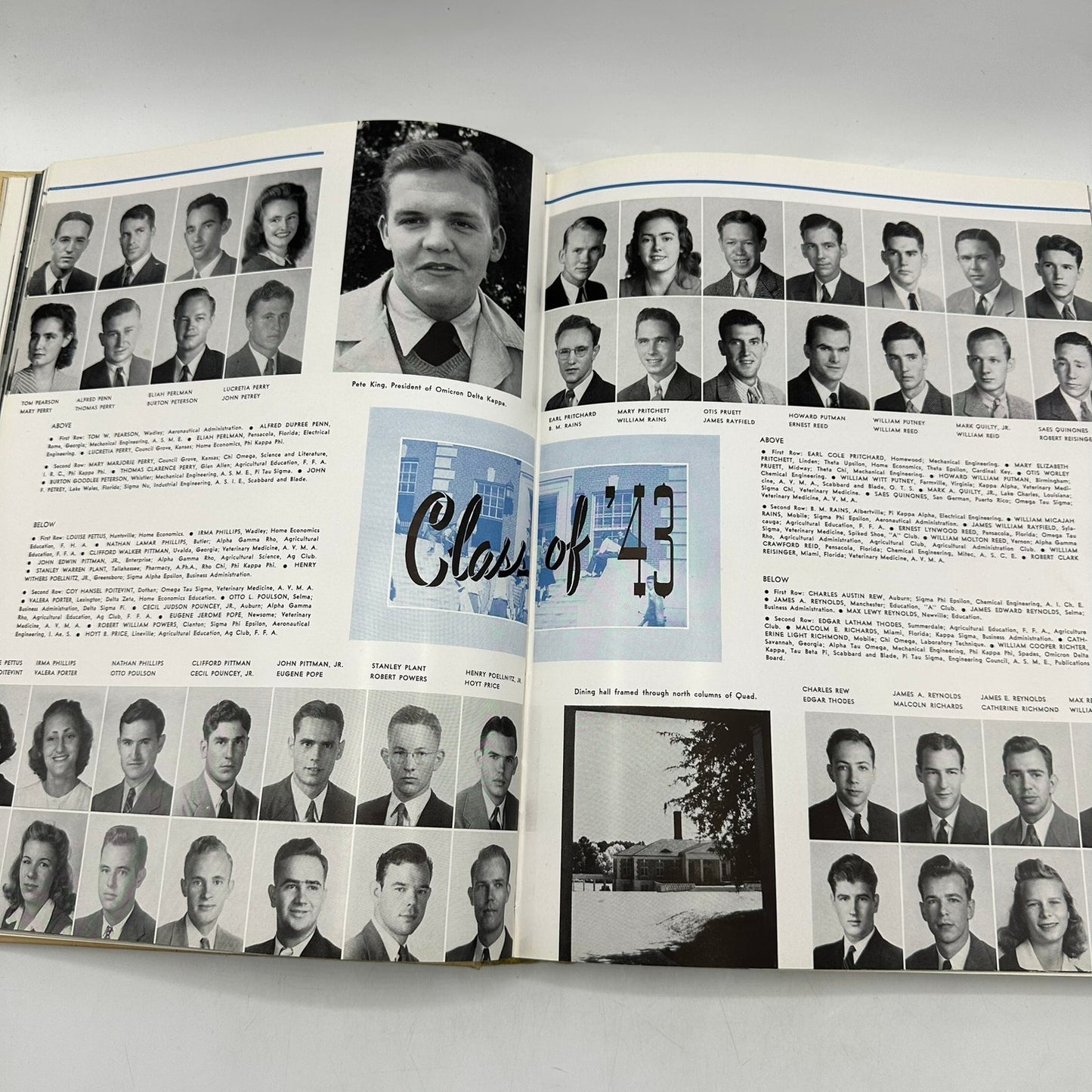 Glomerata 1943 Alabama Polytechnic Institute Auburn University Yearbook History