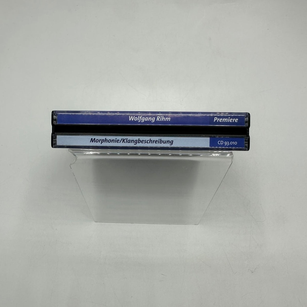Wolfgang Rihm – Morphonie Klangbeschreibung 2 CDs 2000 Contemporary Classical