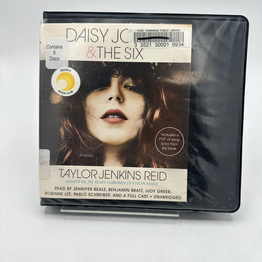 Daisy Jones and the Six A Novel by Taylor Jenkins Reid Audiobook with 8 CD Discs