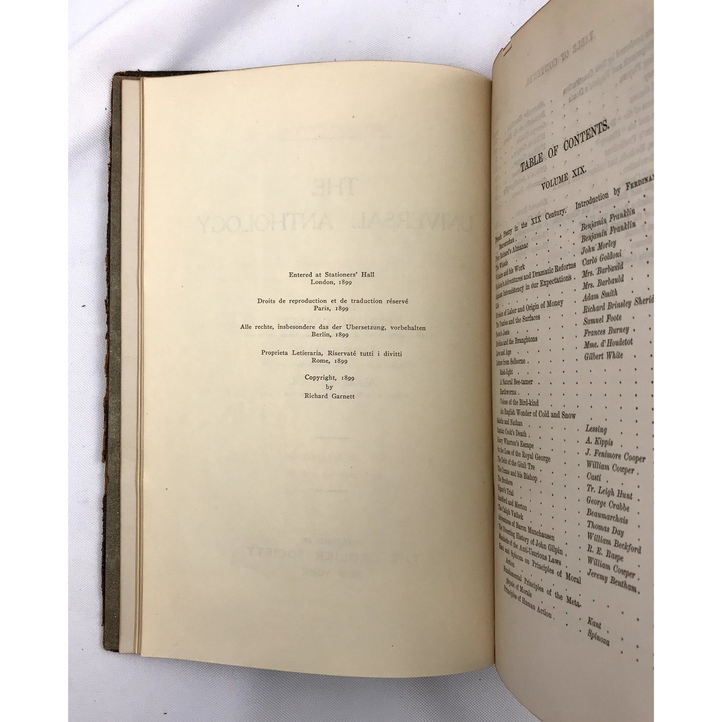 The Universal Anthology Partial Set of 6 Collection of the Best Literature 1899