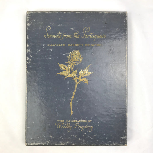 Sonnets from the Portuguese Elizabeth B. Browning 1950 Illustrated Book with Box