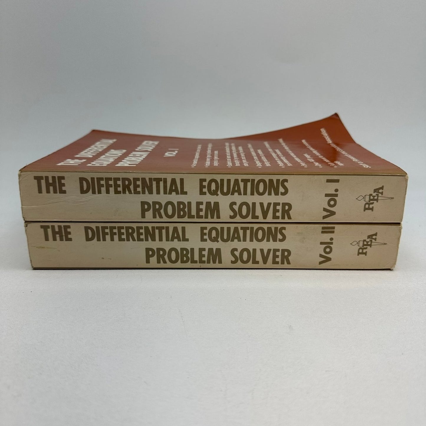 Differential Equations Problem Solver Vol I & II REA 1981 Revised Printing Math