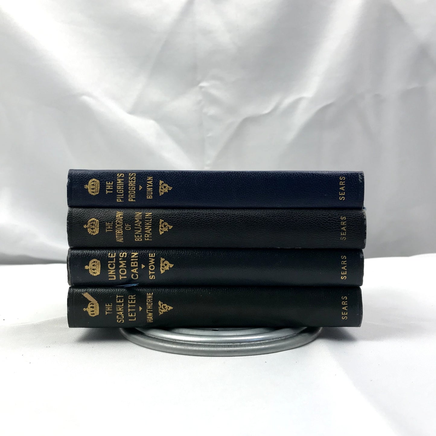 Set of 4 Vintage Hardcover Historical Religious Books by J. H. Sears & Co.