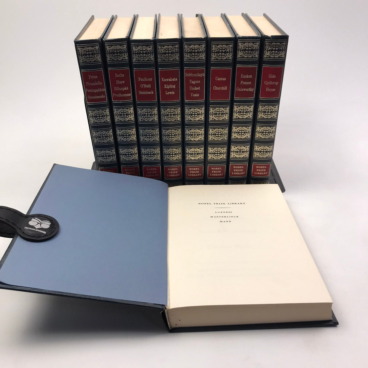 Nobel Prize Library Lot of 10 Vintage Illustrated Hardcovers Classic Literature