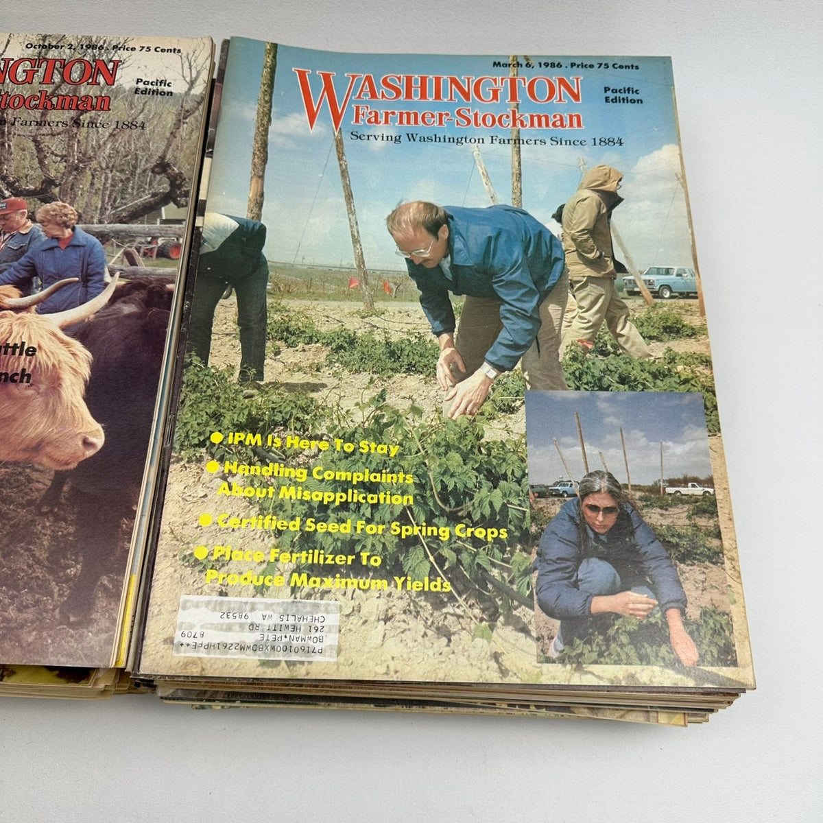 Washington Farmer-Stockman Magazine Lot 1980-1993 Pacific Edition Agriculture