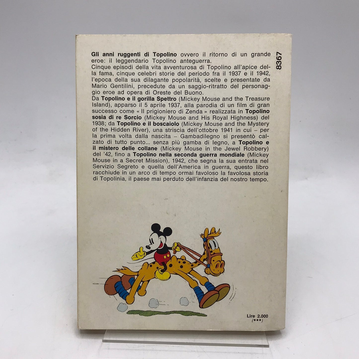 Gli Anni Ruggenti Di Topolino Walt Disney Mickey Mouse Comic in Italian Humor