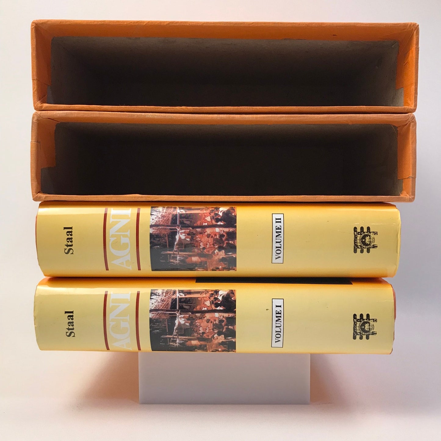 Agni The Vedic Ritual of the Fire Altar Frits Staal Volumes 1 and 2 Slip Covers