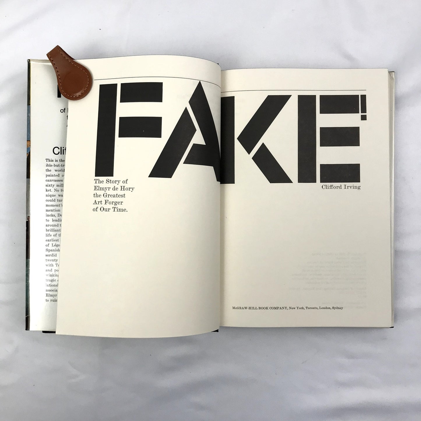 Fake! The Story of Elmyr De Hory First Edition Hardcover by Clifford Irving 1969