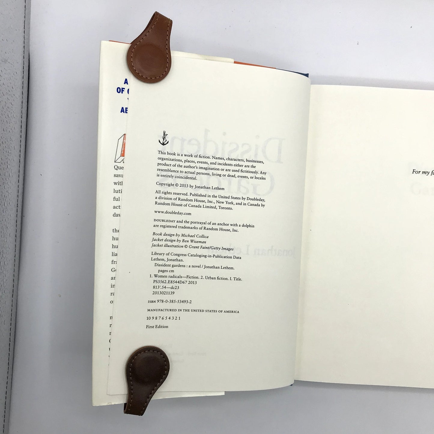 Dissident Gardens A Novel by Jonathan Lethem SIGNED First Edition Hardcover 2013