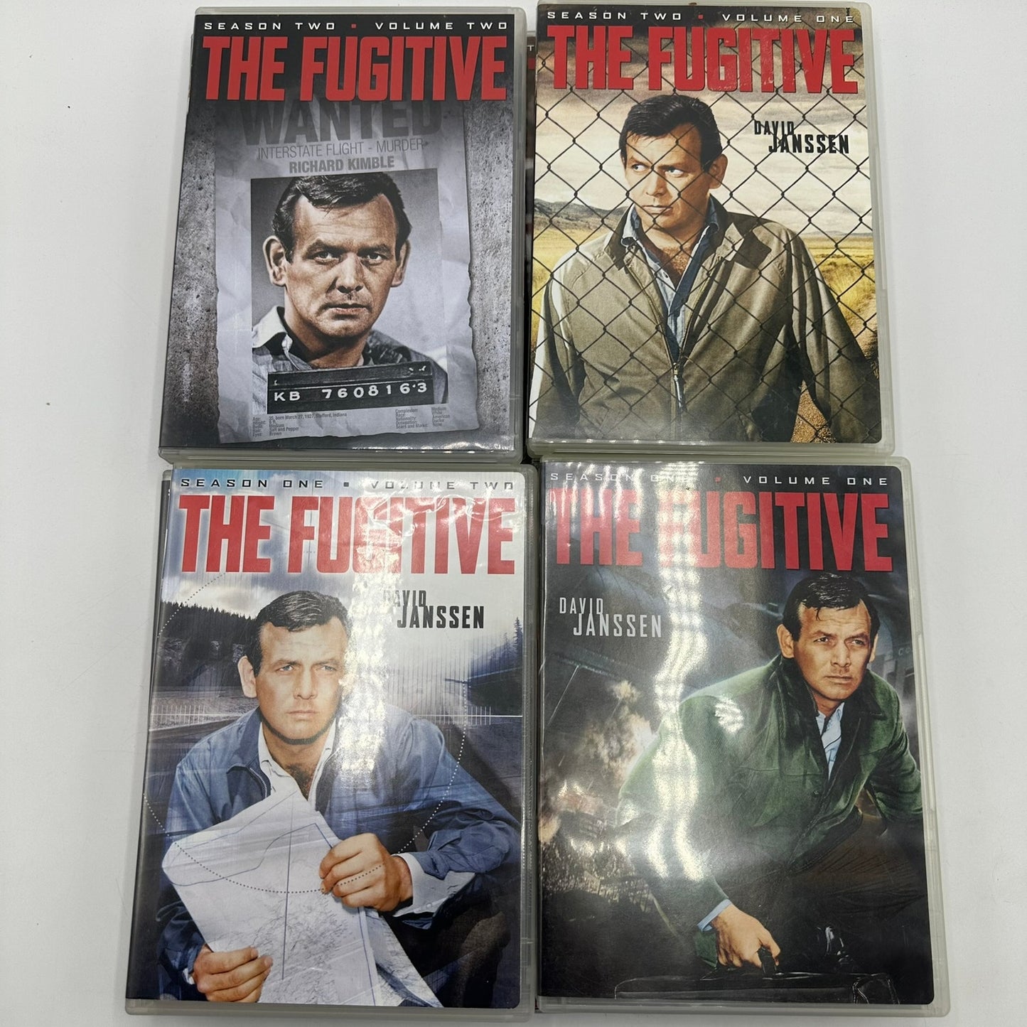 The Fugitive Complete 4 Seasons DVD Set David Janssen Action Thriller Mystery