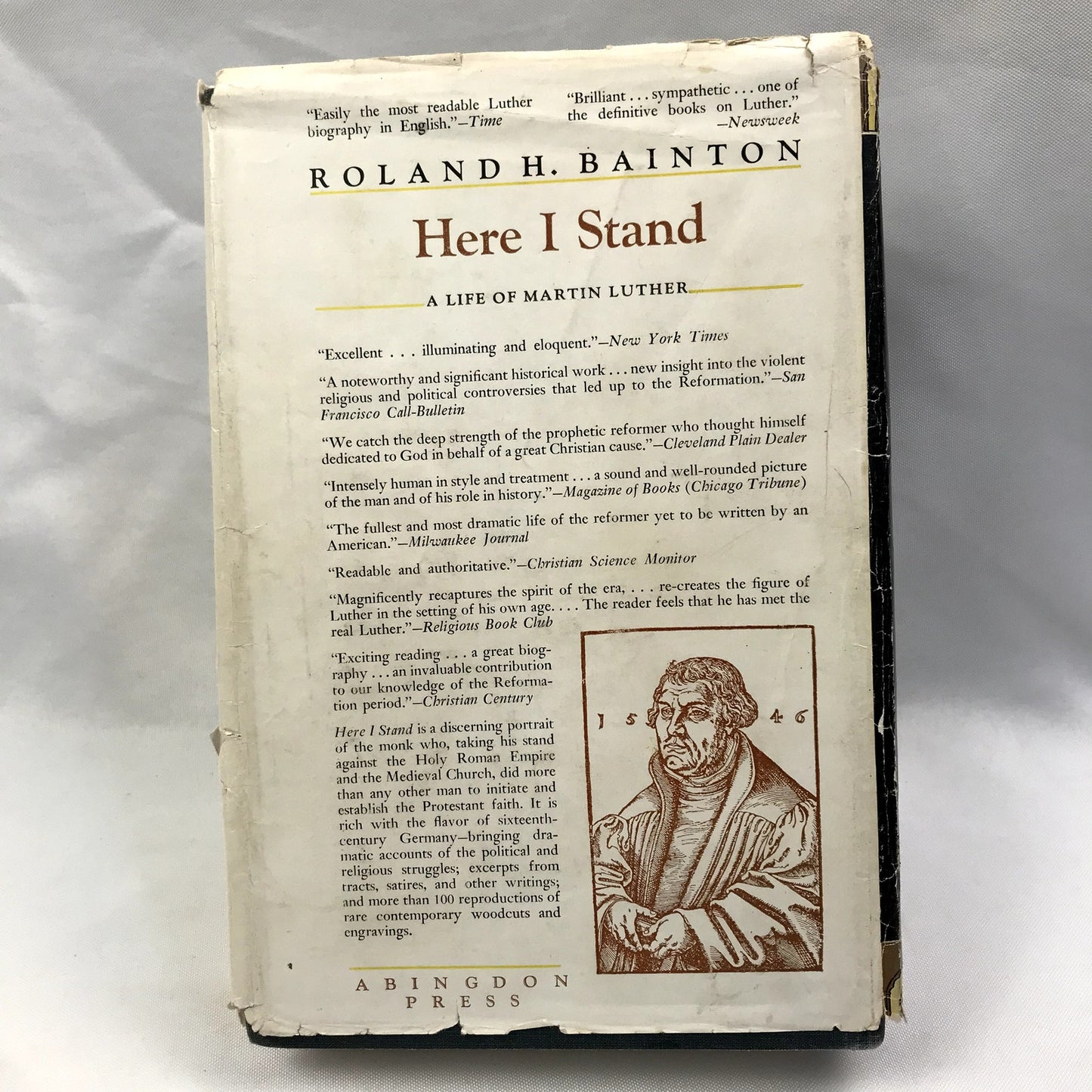 Here I Stand: A Life of Martin Luther Hardcover Book by Roland H. Bainton 1950