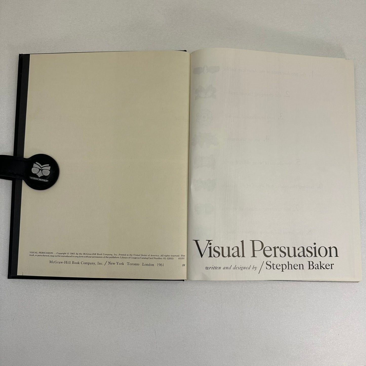 Visual Persuasion Stephen Baker 1961 Illustrated Marketing Advertising