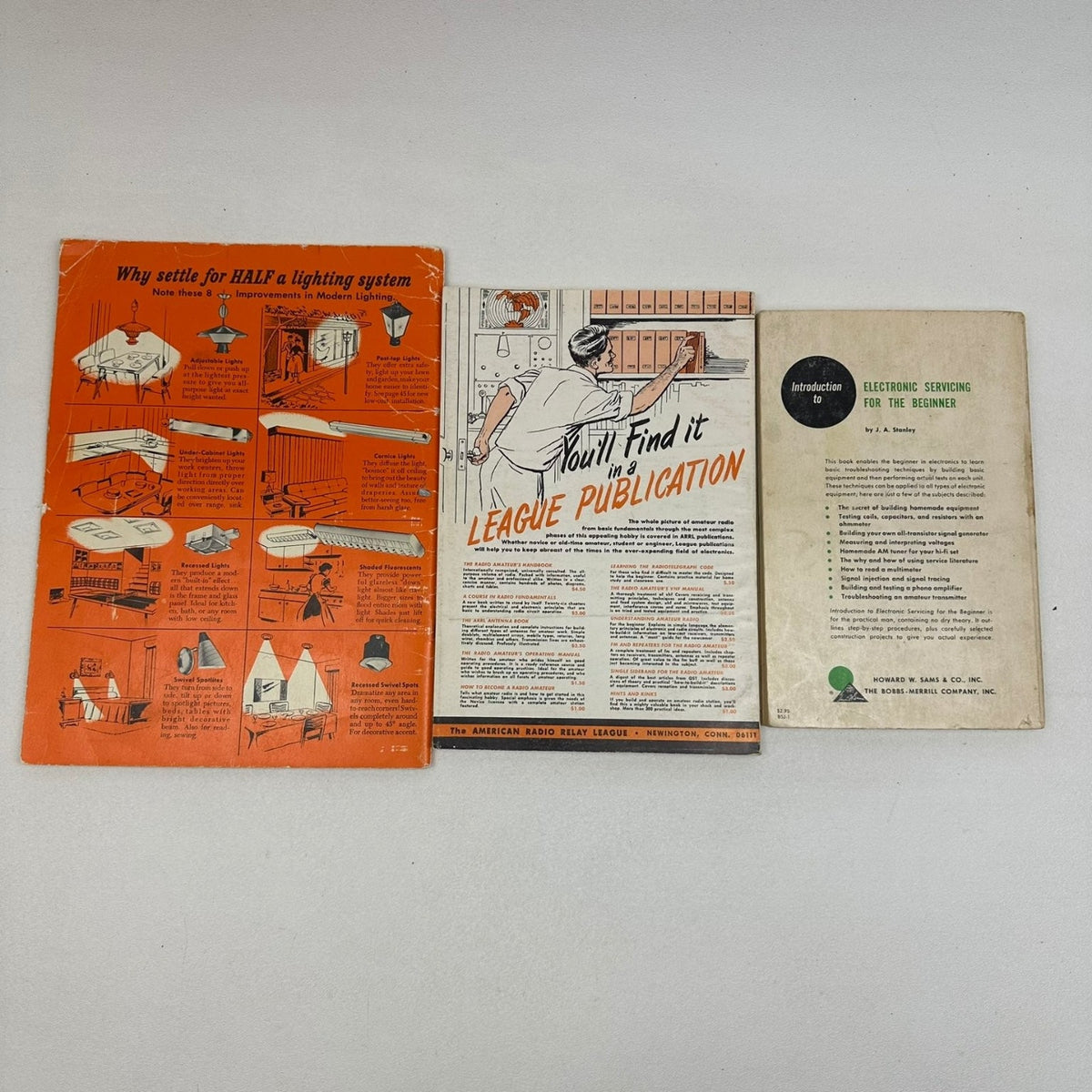 Vintage Electronics Radio Handbooks Lot of 3 Electric Wiring Beginners Manual