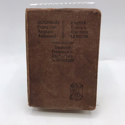 English French German Dictionary Lexicon Linguistics Language Studies Travel