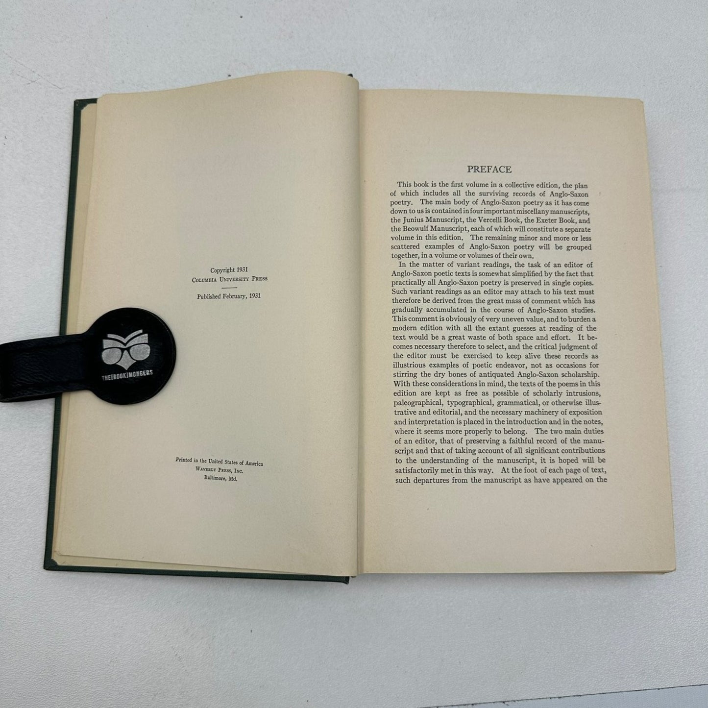 The Junius Manuscript Krapp 1931 Anglo-Saxon Poetic Records I Columbia Univ