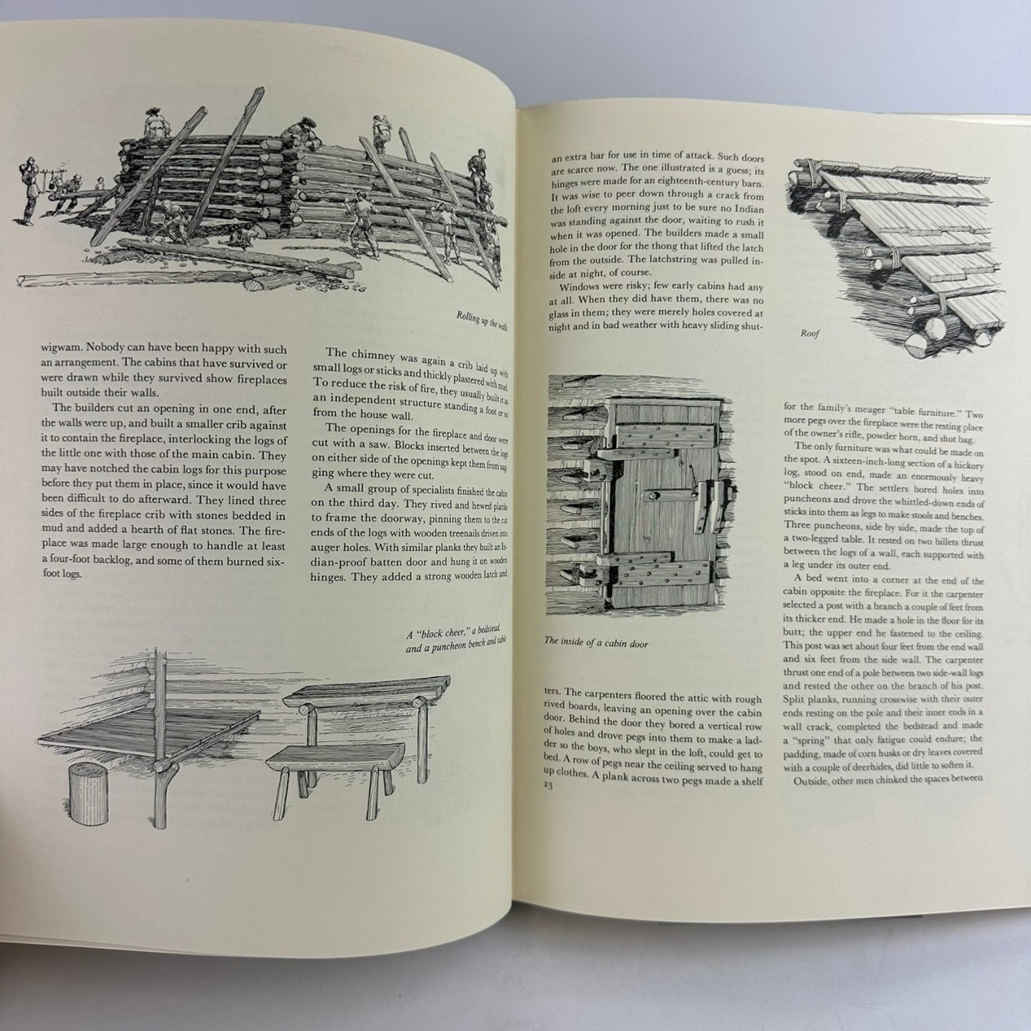 Frontier Living Edwin Tunis 1961 Illustrated American History Crowell