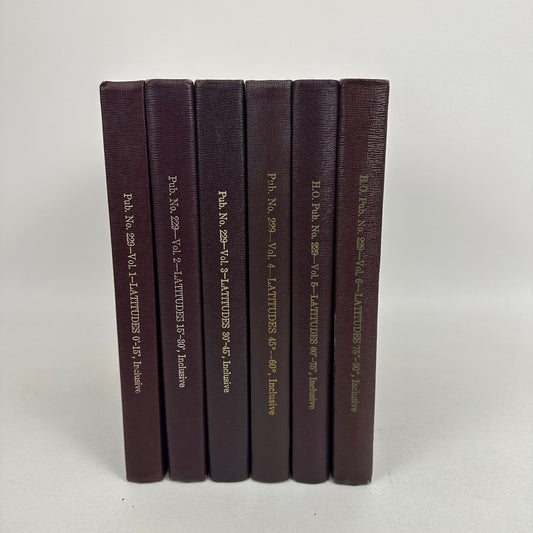 Sight Reduction Tables for Marine Navigation Complete 6 Volume Set Nautical Math