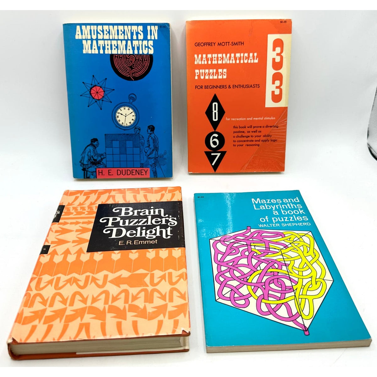Puzzle and Crossword Books Lot of 10 Various Vintage Unused Paperbacks (1 HC)