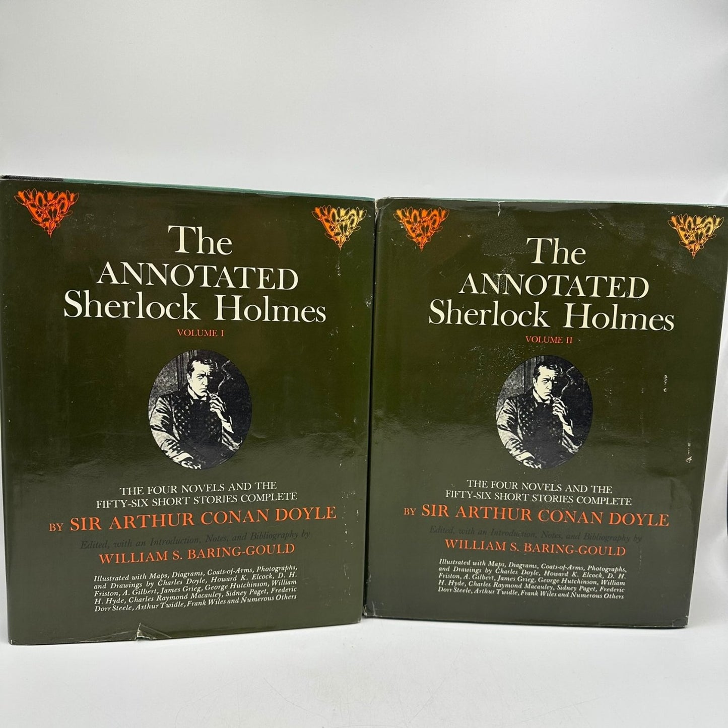 The Annotated Sherlock Holmes Sir Arthur Conan Doyle Vol 1 & 2 1967 Clarkson