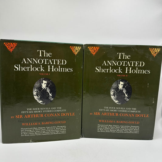 The Annotated Sherlock Holmes Sir Arthur Conan Doyle Vol 1 & 2 1967 Clarkson
