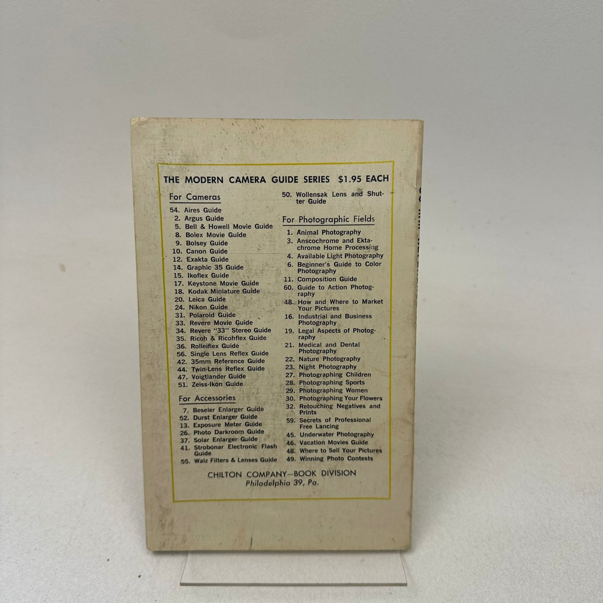 35 mm Reference Guide Norman Pollock 1956 First Printing Photography Chilton