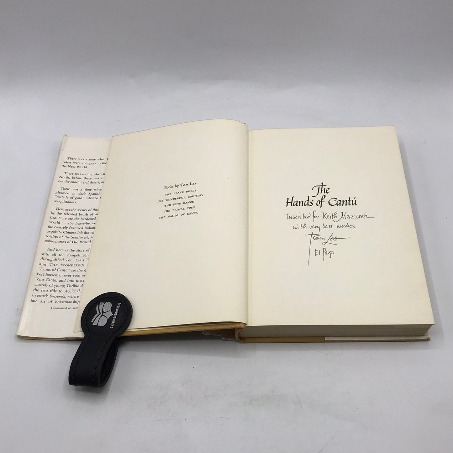 The Hand of Cantu Signed by Tom Lea Hardcover Illustrated Book 1st Edition 1964