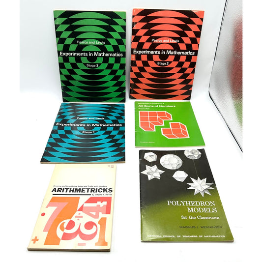 General Mathematics Educational Lot of 6 Vintage Paperback Books