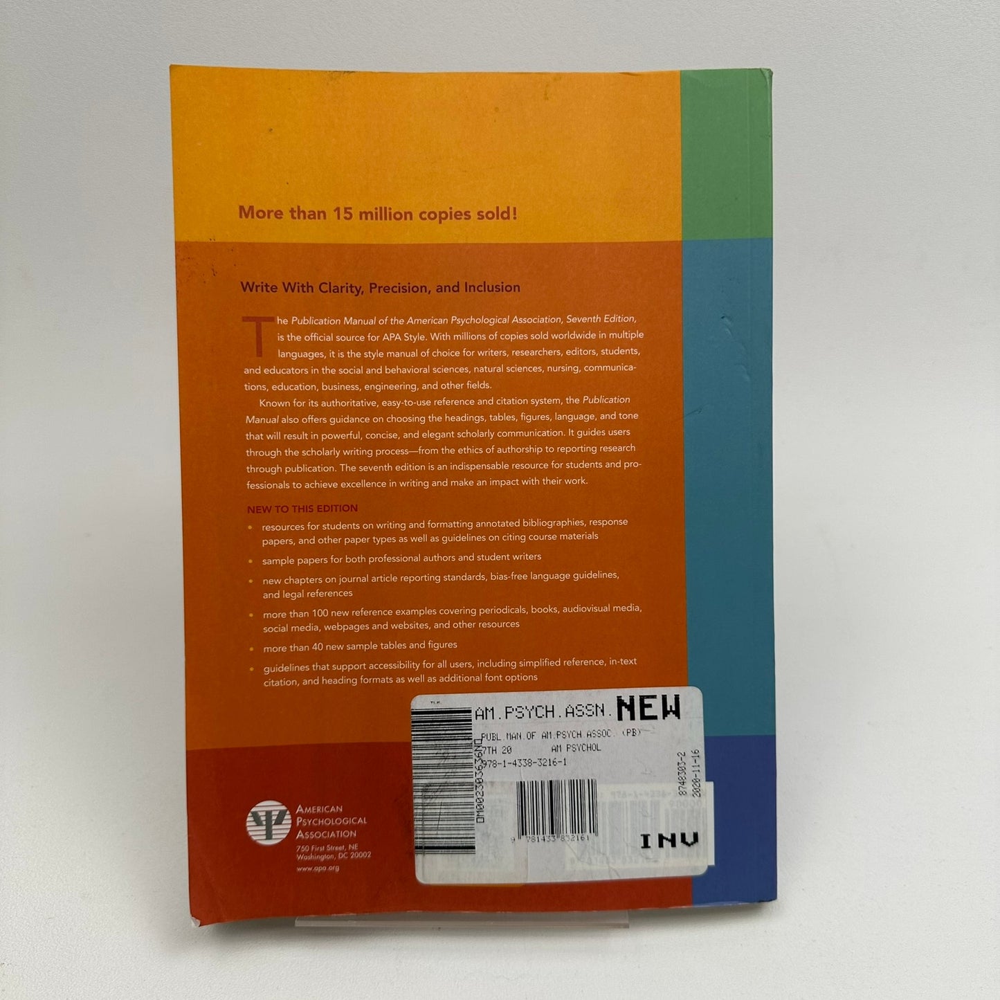 Publication Manual of American Psychological Association 7th Edition APA Style