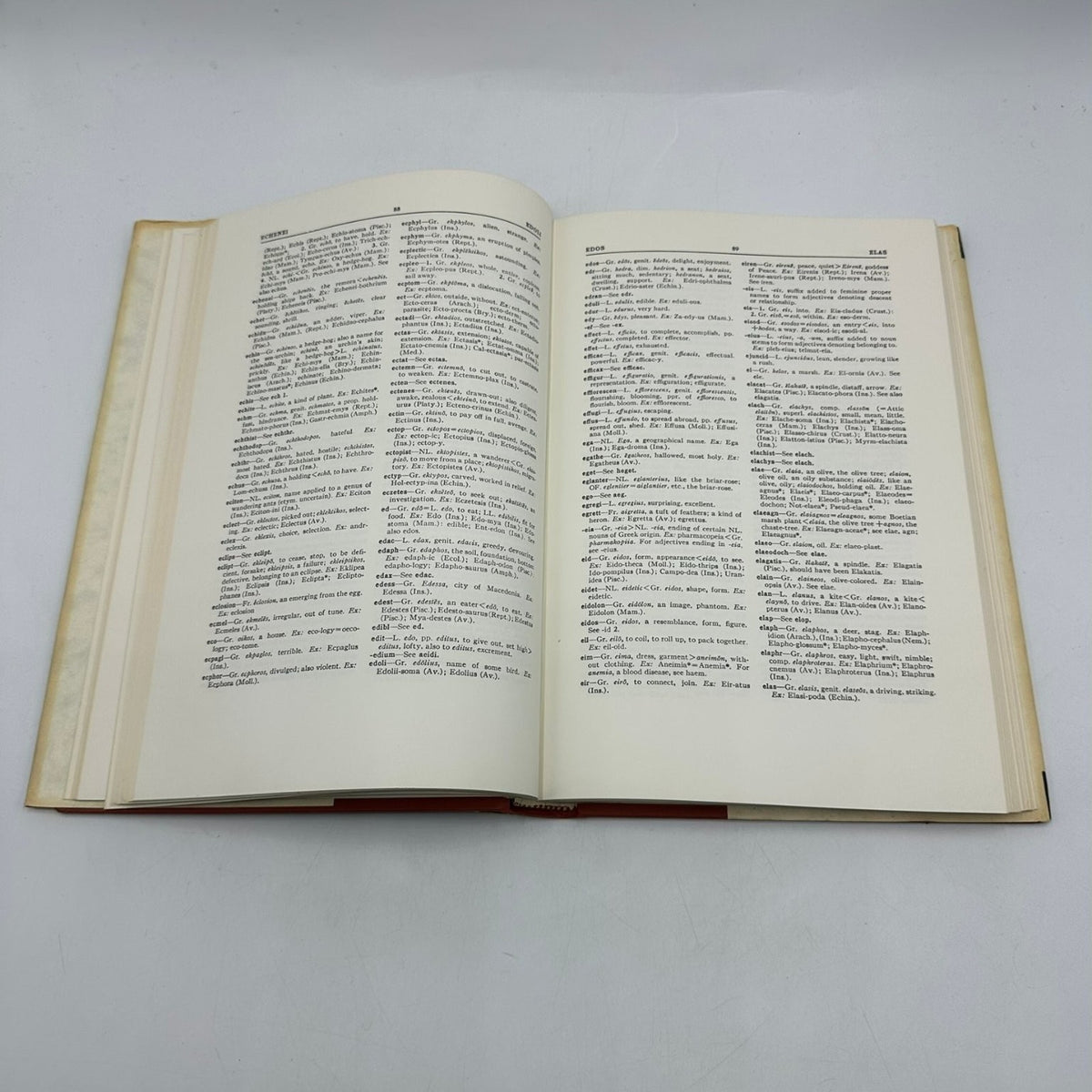 Jaeger's A Source-Book of Biological Names & Terms 1972 3rd Ed 5th Ptg Biology