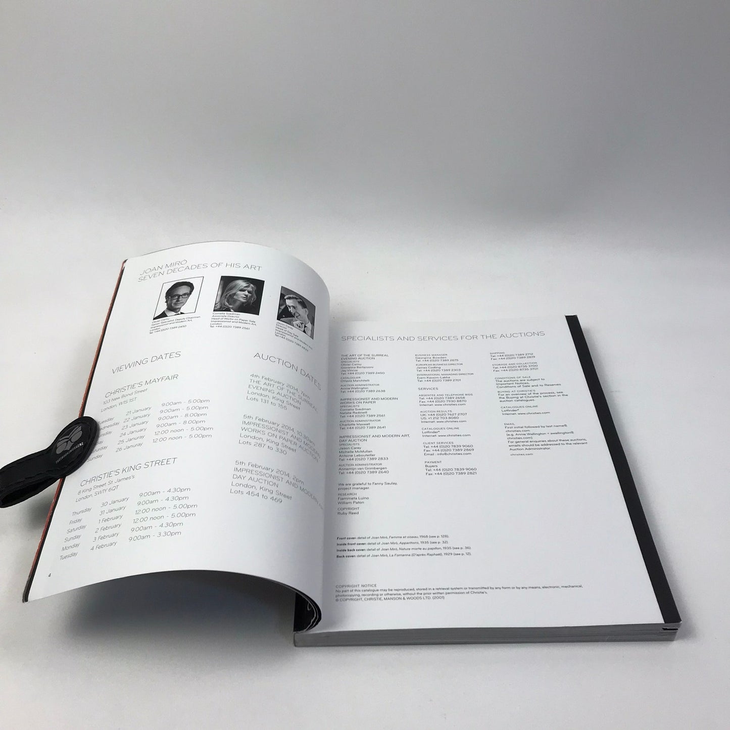 Christies Joan Miro Seven Decades of His Art Catalog Exhibition Contemporary