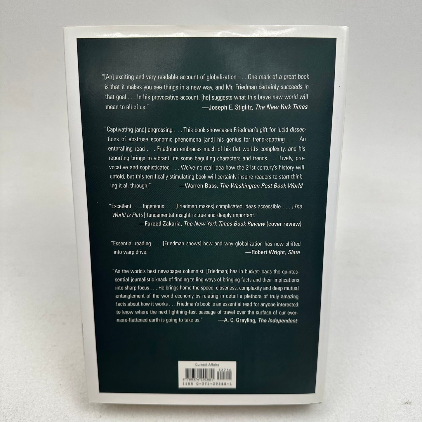 The World is Flat Thomas L Friedman Signed 1st Edition 2005 21st Century History