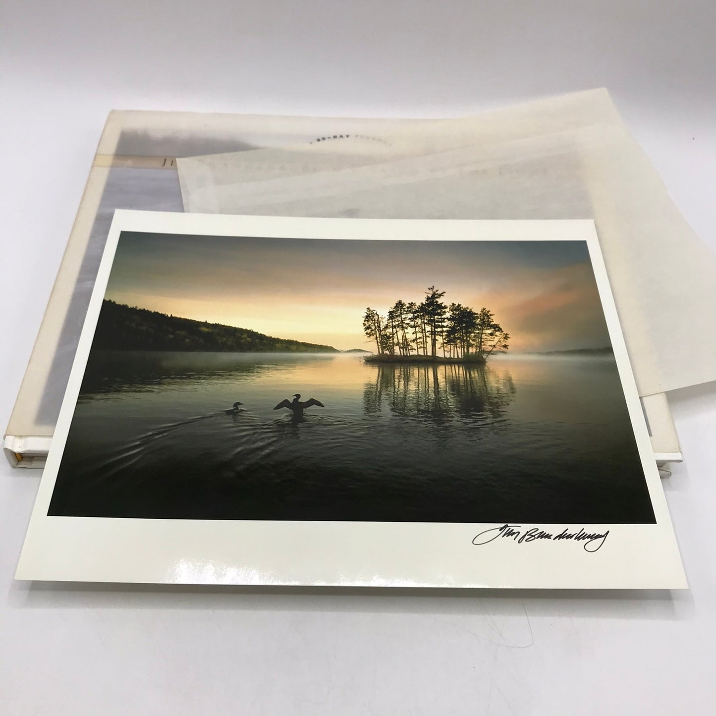 Chased by the Light A 90 Day Journey Jim Brandenburg with Signed Photo of Loon